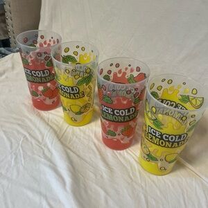 Whirley Drink Works ICE COLD LEMONADE Cups 4 Pc